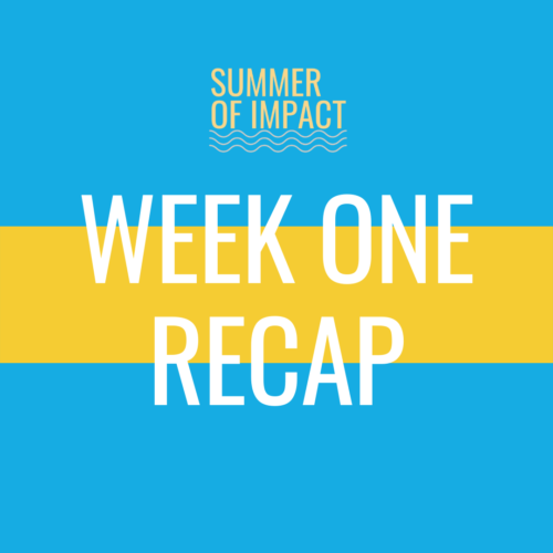 Summer of Impact Week 1: Spark Your Passion Recap