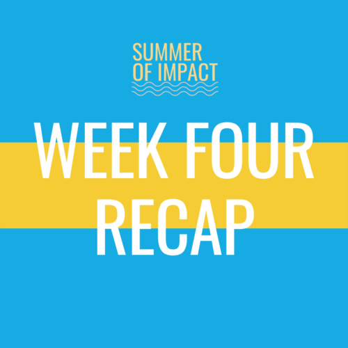 Summer of Impact Week 4: Spark Your Story Recap