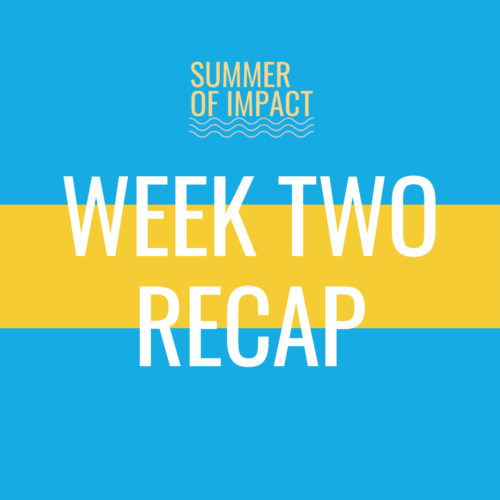 Summer of Impact Week 2: Spark Change Recap